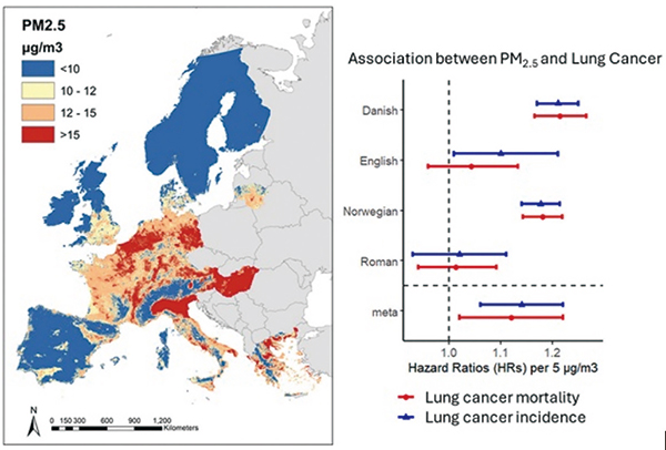 长期居住地空气污染增加罹患肺癌风险 